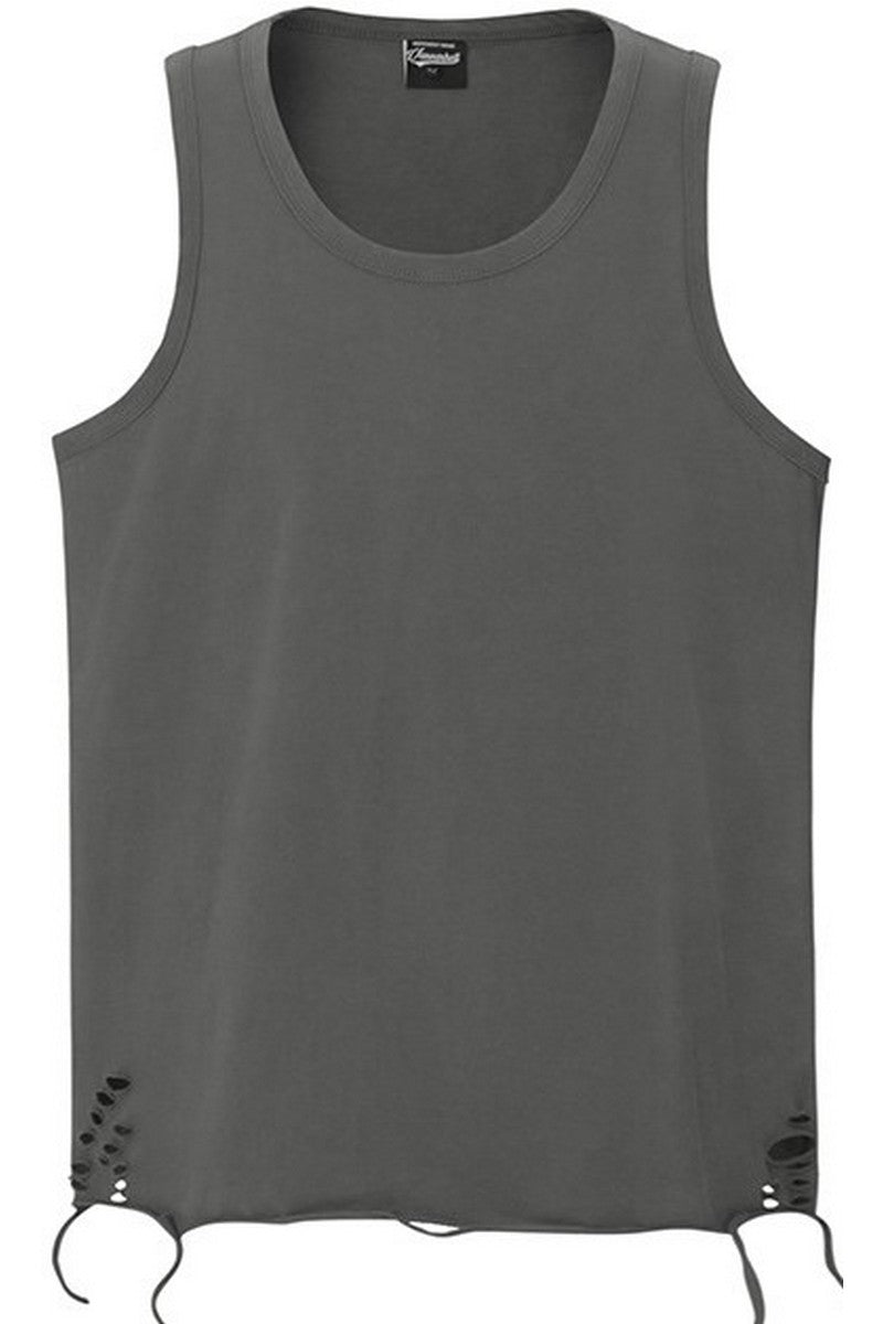Layered Distressed Cotton Tank