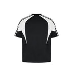 Retro Colorblock Stripe Sports Tee