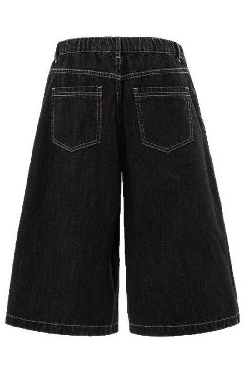 Patchwork Bandana Denim Shorts