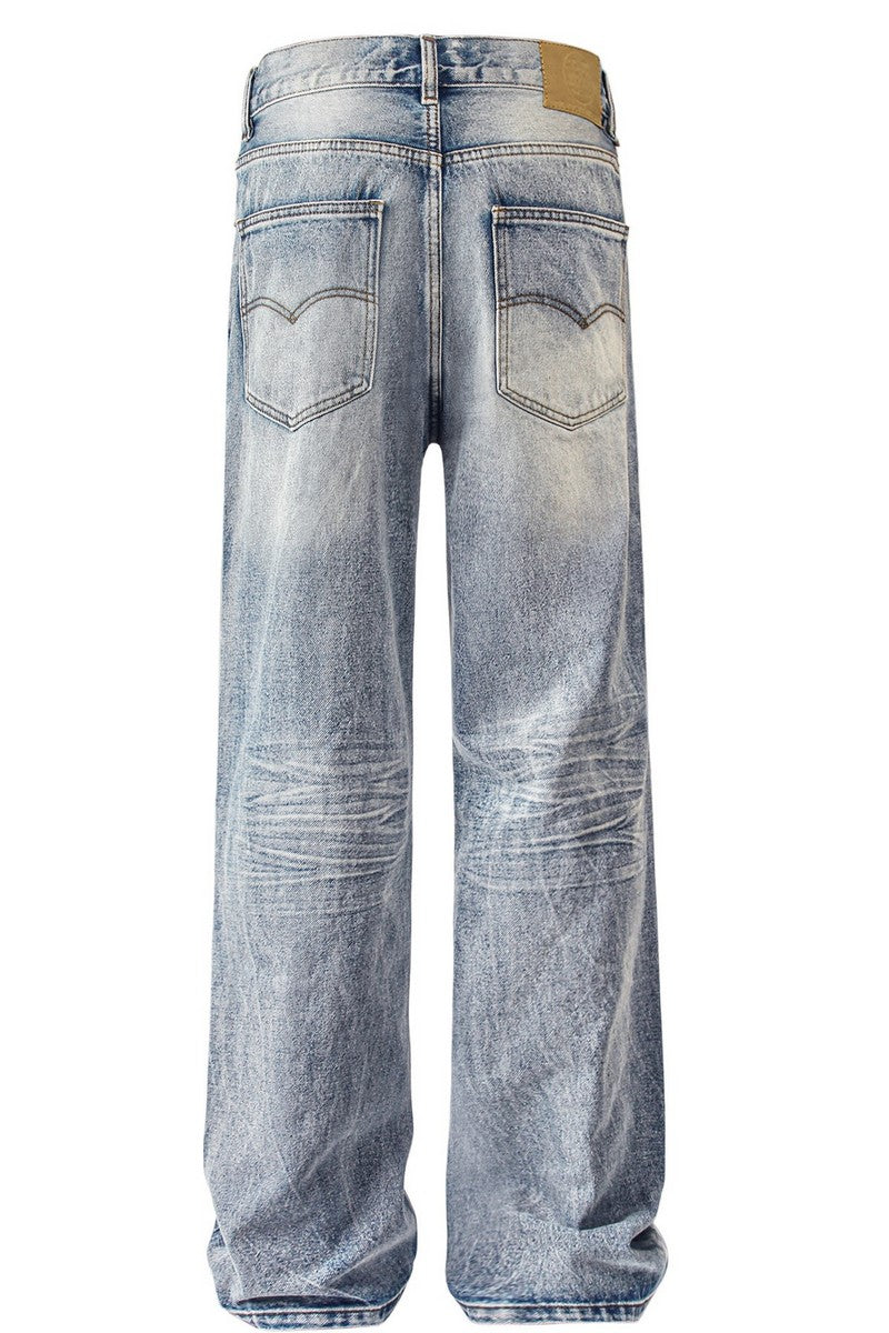 Washed Vintage Straight Jeans