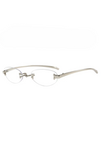 Rimless Oval Sunglasses