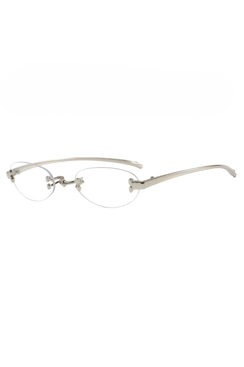 Rimless Oval Sunglasses