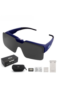 Blue Frame - Black And Gray Film (Polarized Type)