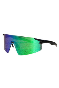 3 Lenses Black Frame Green Lens