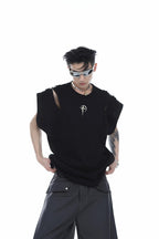 Split Buckle Metal Logo Tee