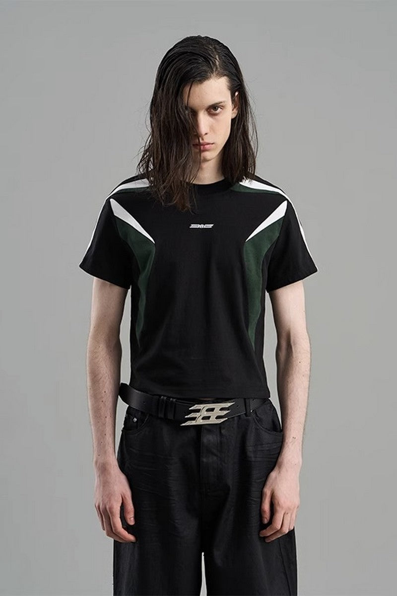 Embroidered Logo Cropped Tee