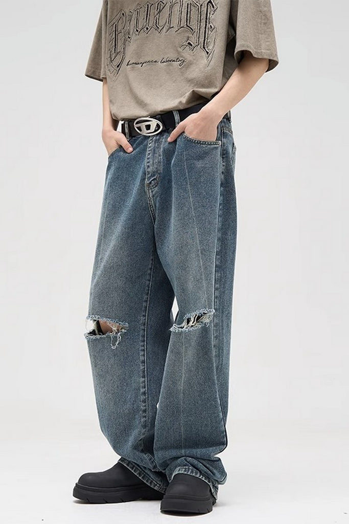 Ripped Oversized Jeans – Copping Zone
