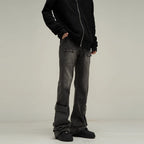 Washed Pockets Jeans