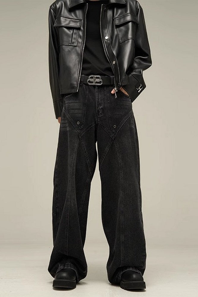 Structure Oversized Jeans