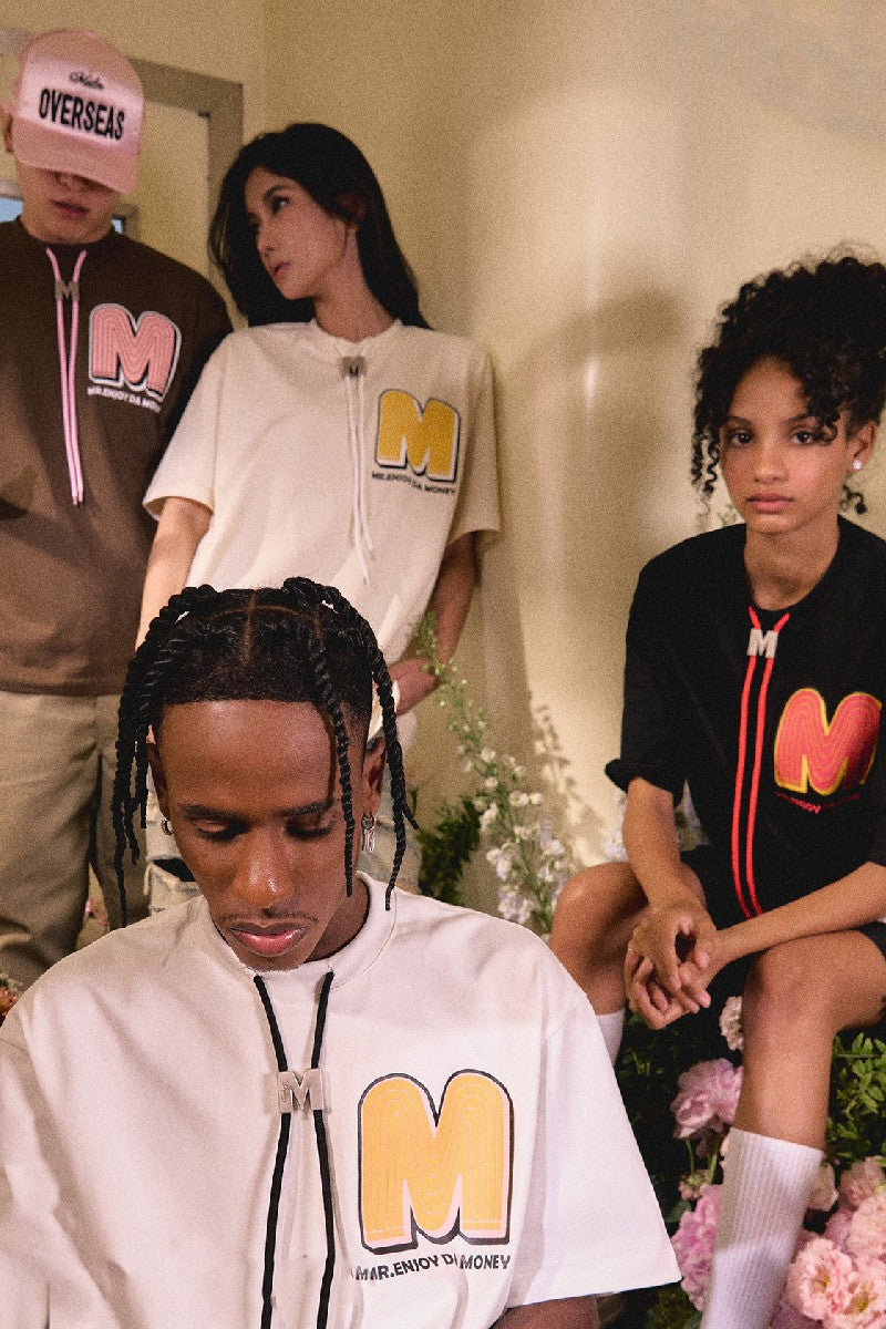 Flower Puff Print Logo Tee