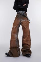 Tie Dyed Flared Jeans