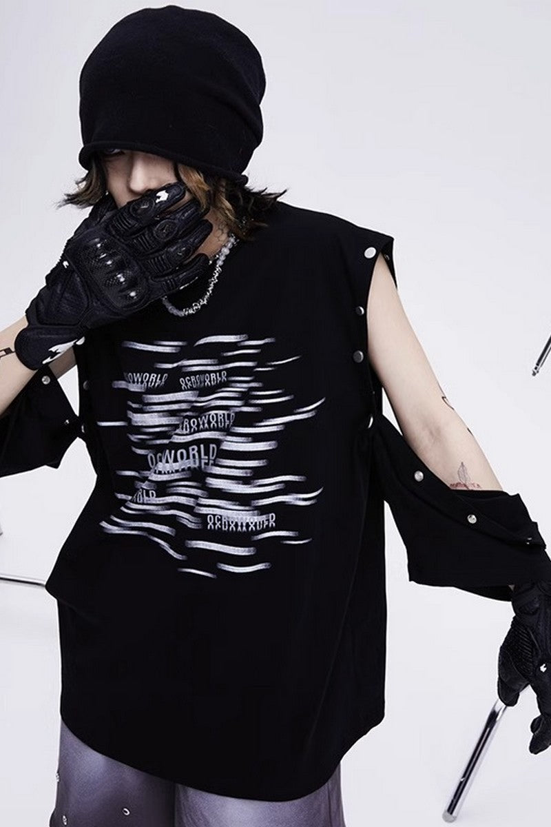 Detachable Sleeves Tee