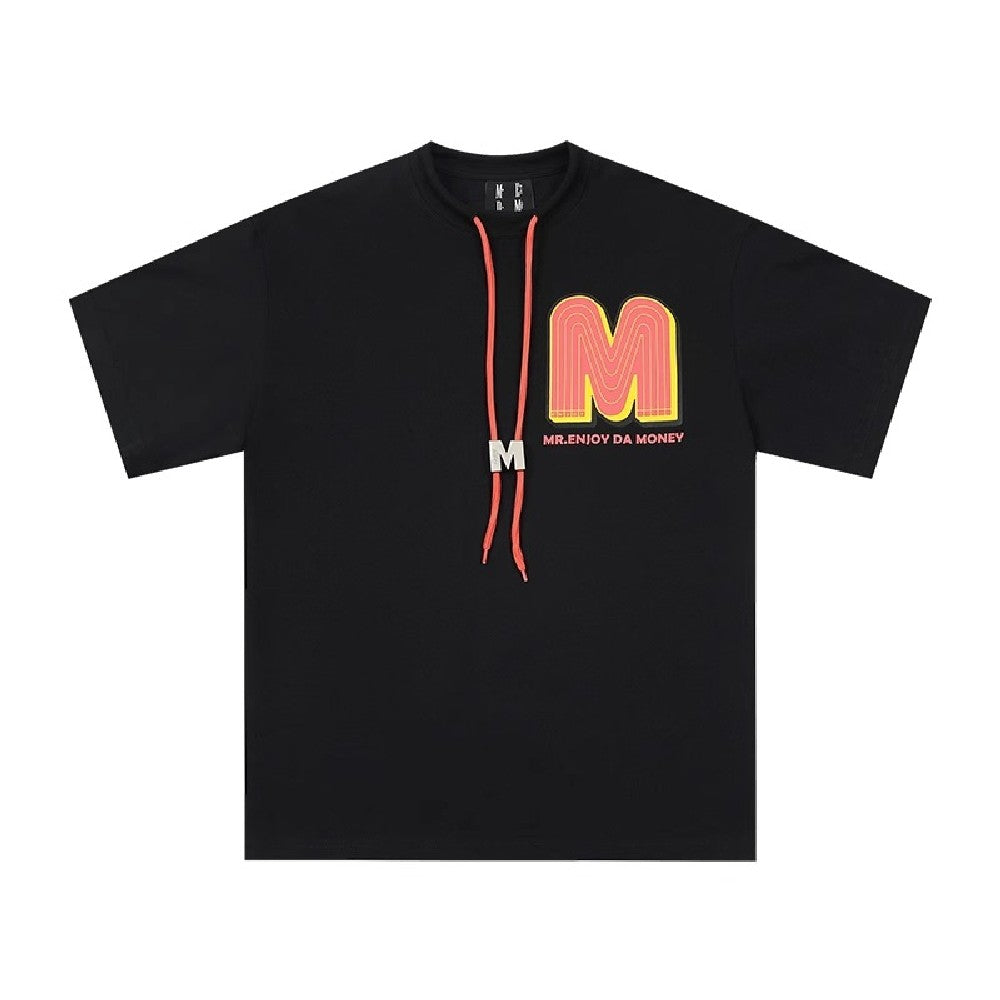 Flower Puff Print Logo Tee