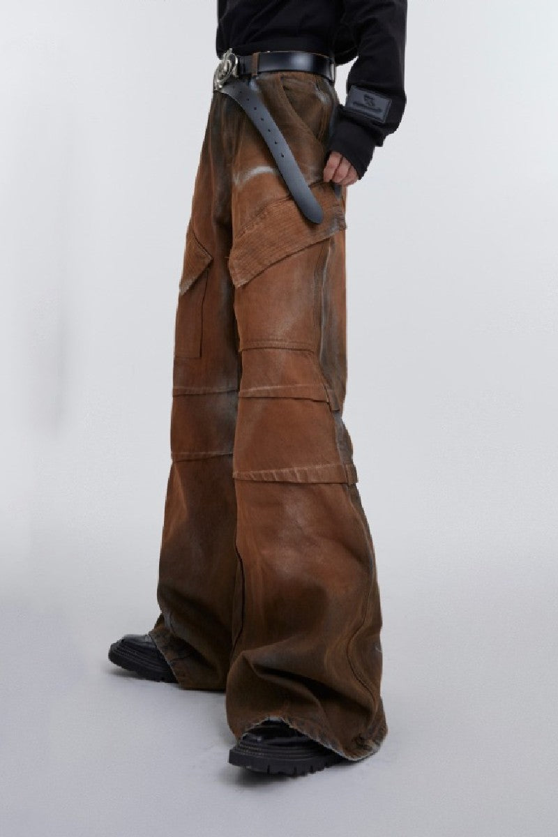 Tie Dyed Flared Jeans