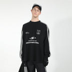 Embroidered Logo Striped Jersey L/S Tee - EU Only