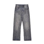 Straight Flared Washed Jeans