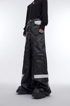 Straps PU Leather Pants