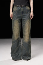 Stitched Washed Jeans