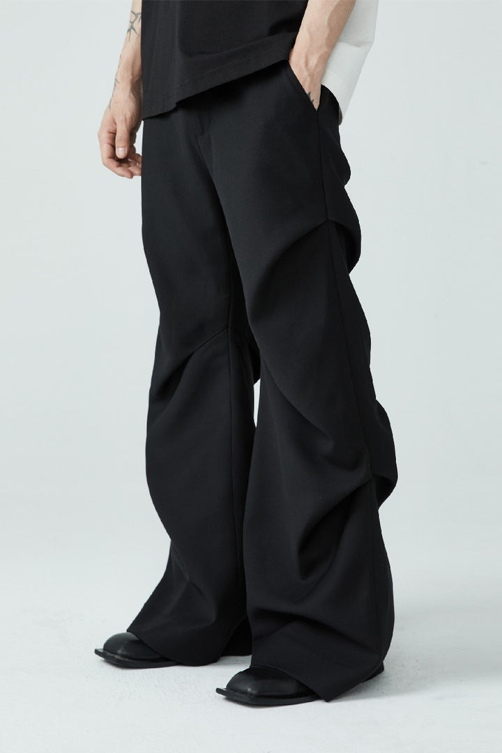 Pleated Loose Suit Trousers