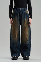 Mud Wash Stitched Jeans