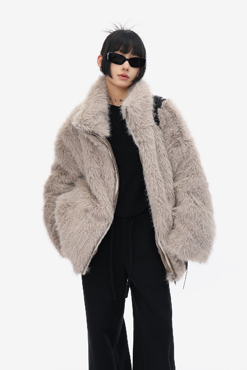 Winter Vegan Fur Coat