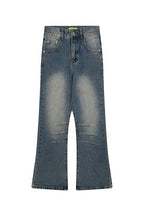 Retro Washed Flared Jeans