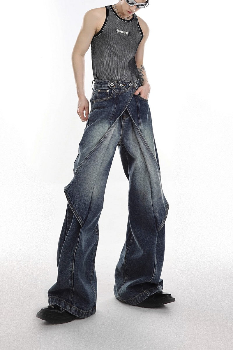 Layered Flared Jeans - EU Only