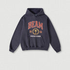 Screen Printed Washed Fleece Hoodie