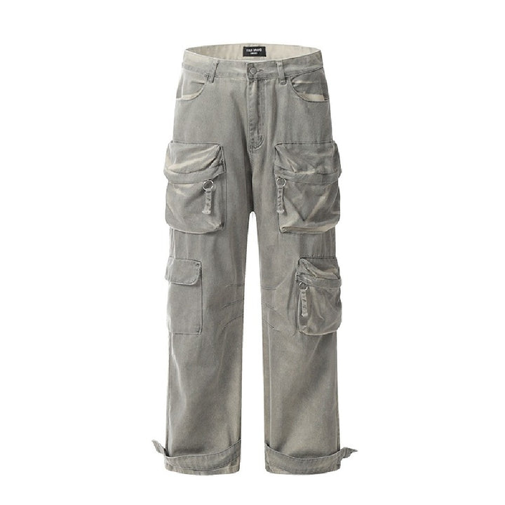 Oversized Straight Cargo Trousers