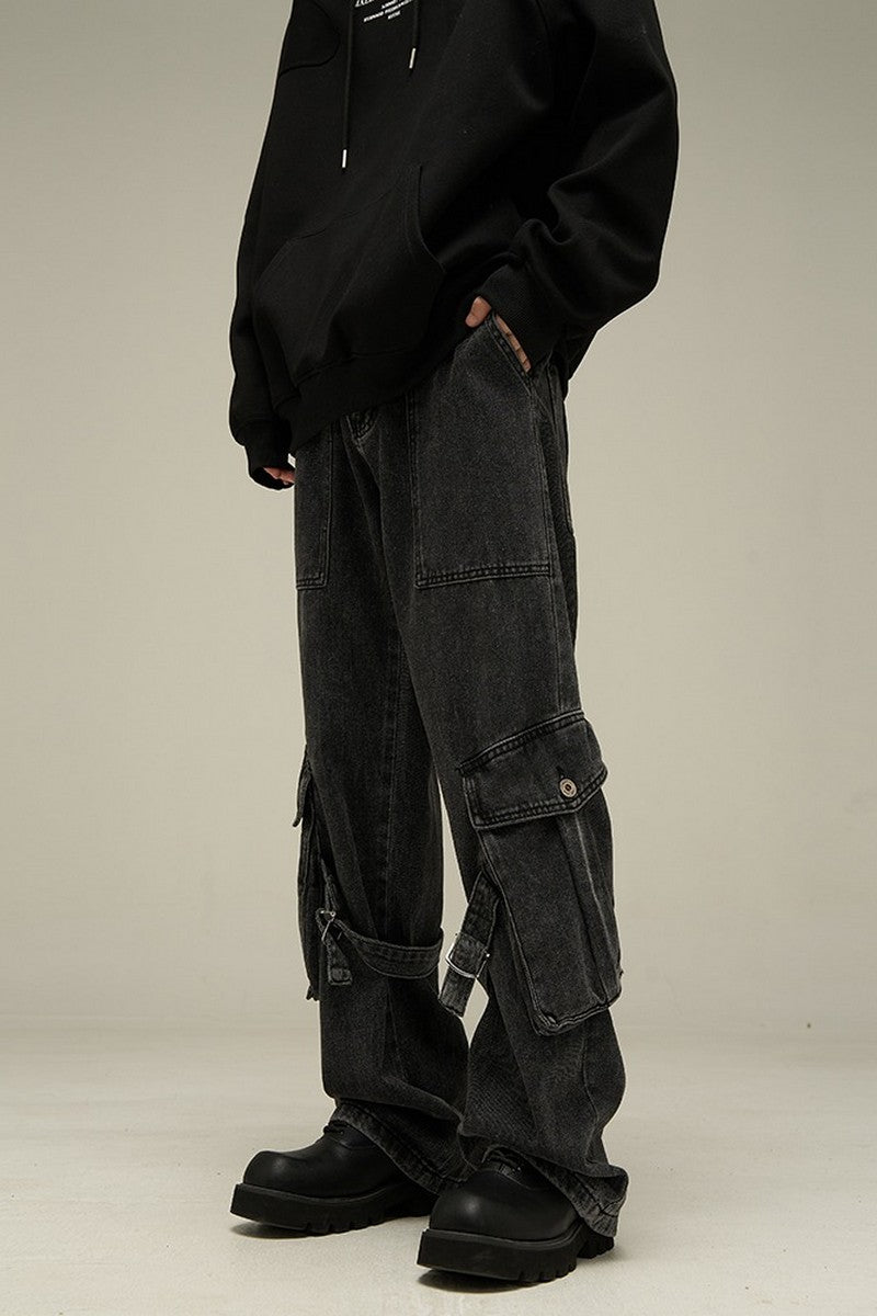 Straps Cargo Jeans