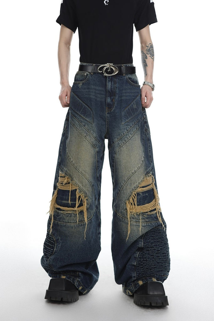 Retro Washed Distressed Denim – Copping Zone