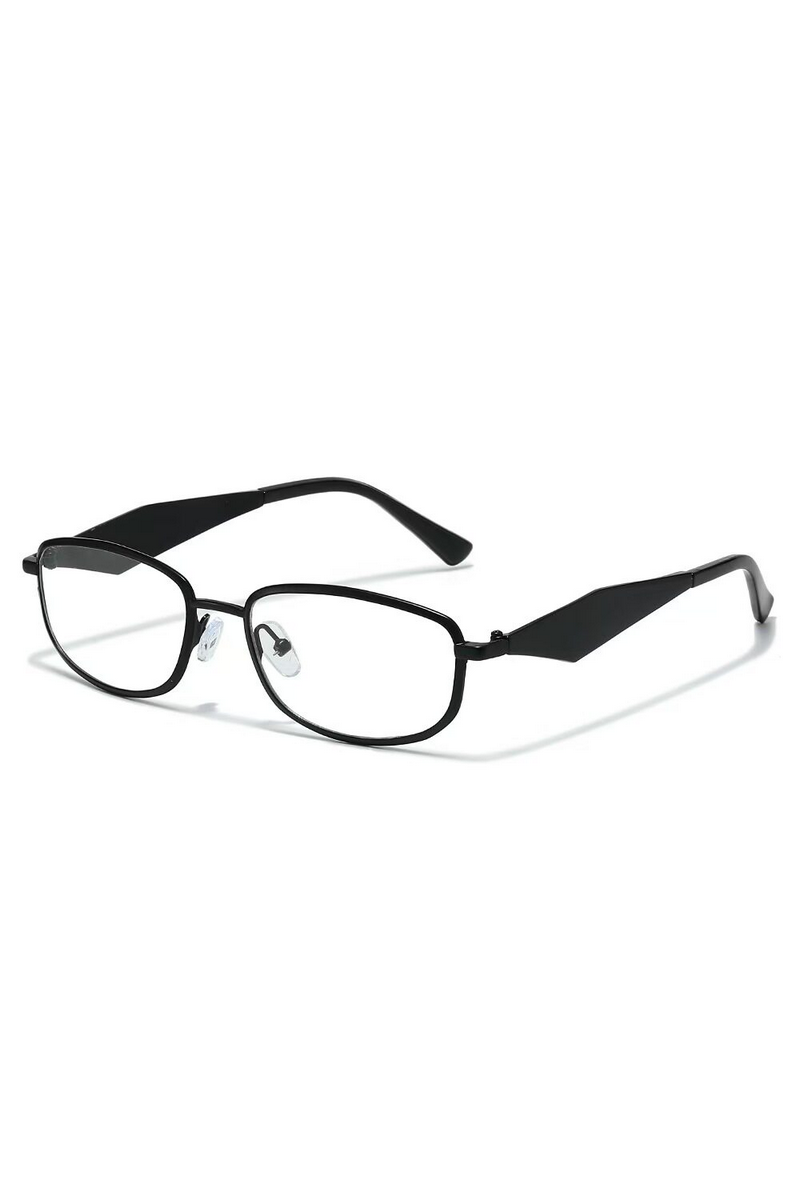 Elegant Slim Metal Oval Sunglasses