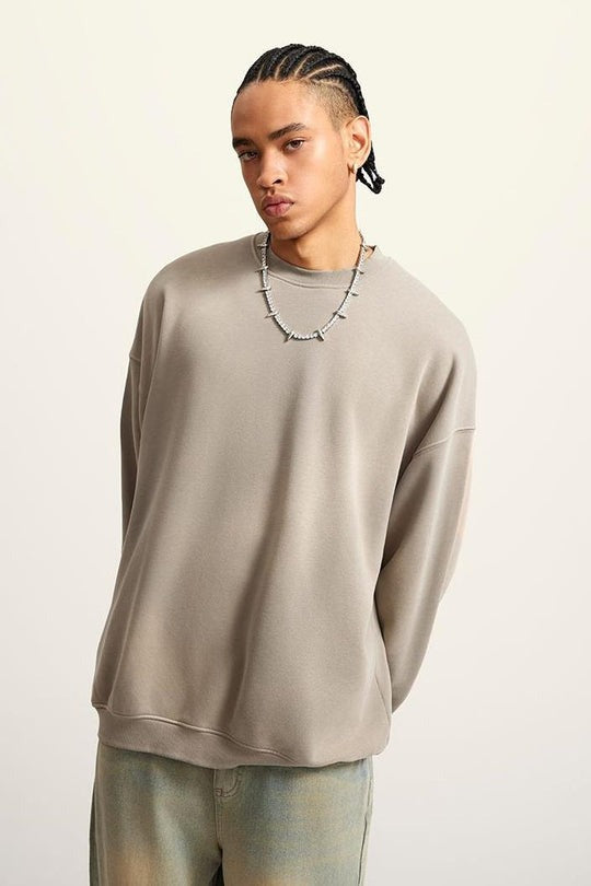 Heavy 400G Washed Crew