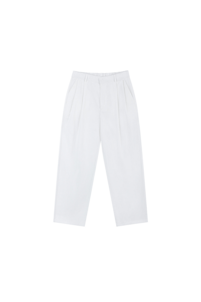 Double Pleat Tapered Pants
