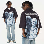 Cherub Statue Cuban Shirt