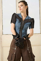 Cropped SS Denim Jacket