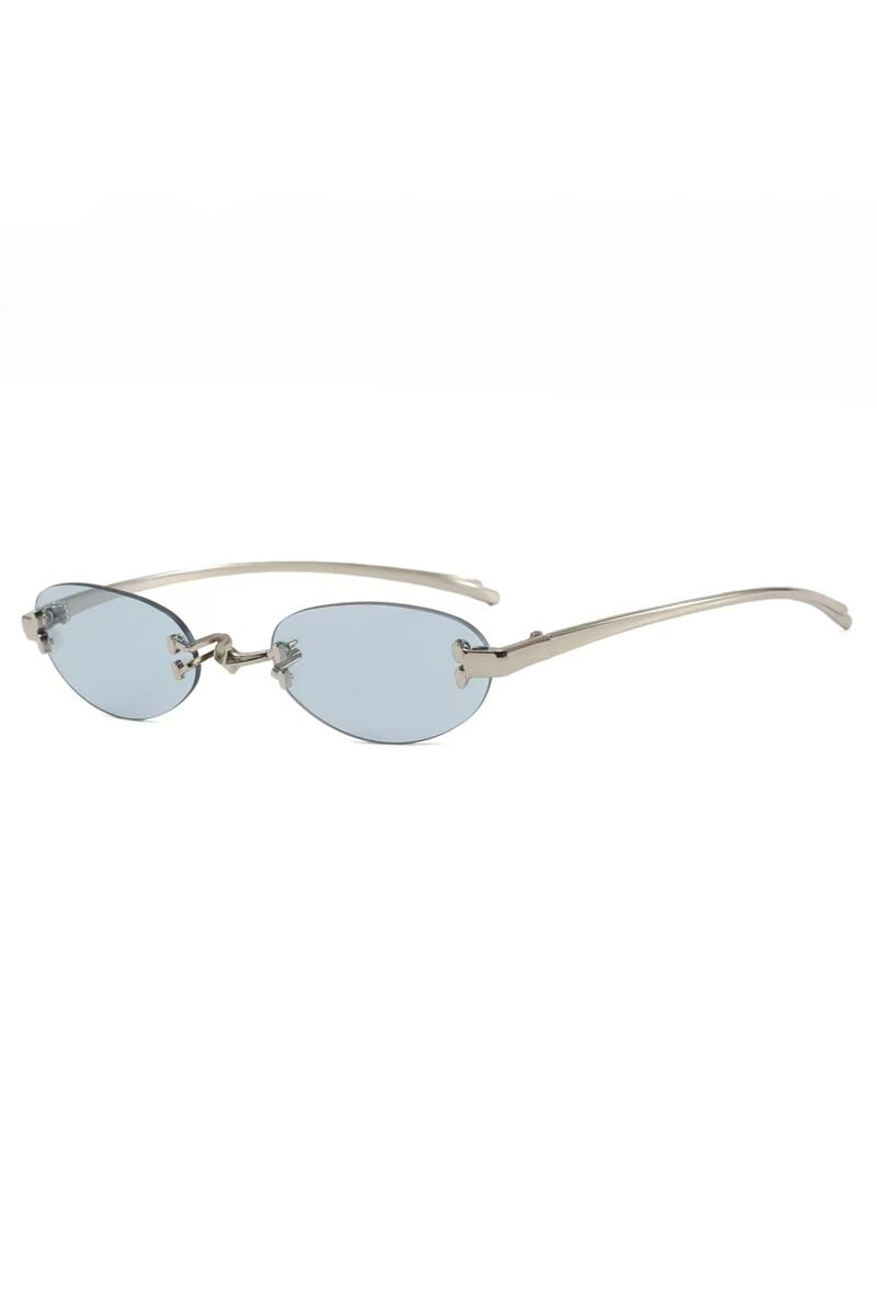 Rimless Oval Sunglasses