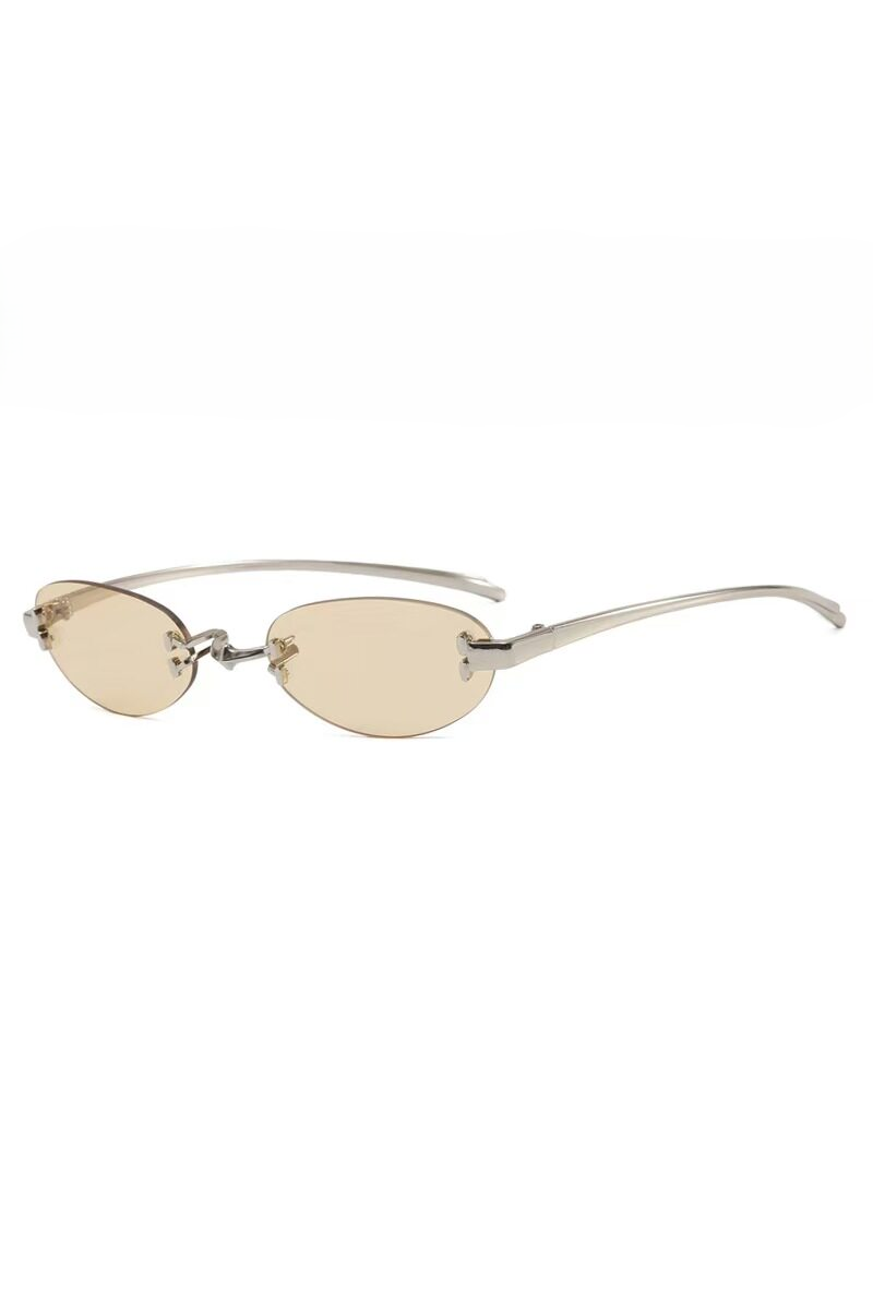 Rimless Oval Sunglasses