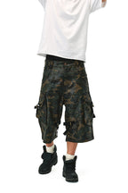 Waxed Camo Pocket Shorts