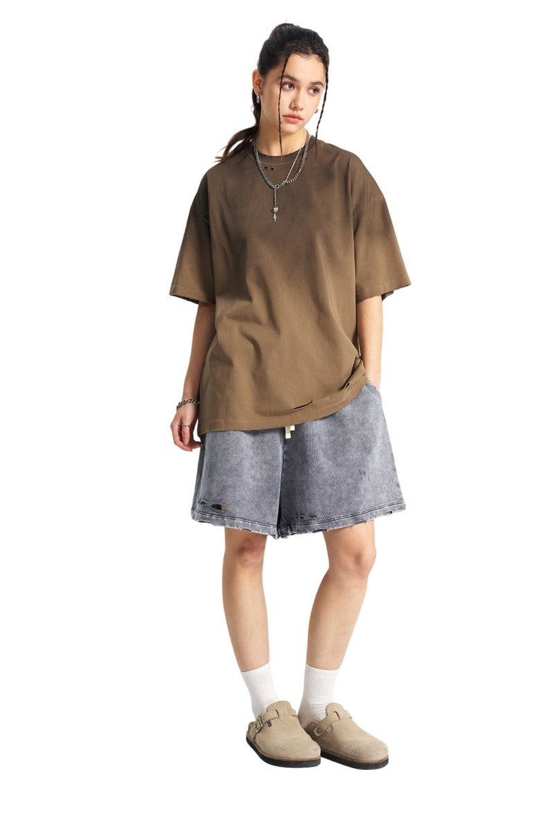 Spray Dye Distressed T-Shirt