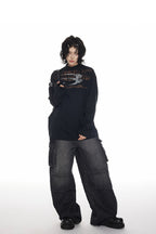 Distressed Logo Long Sleeve Tee