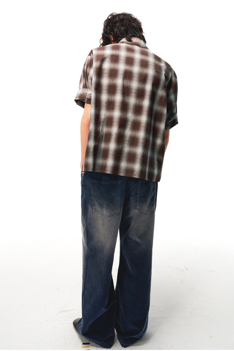Belted Plaid Shirt