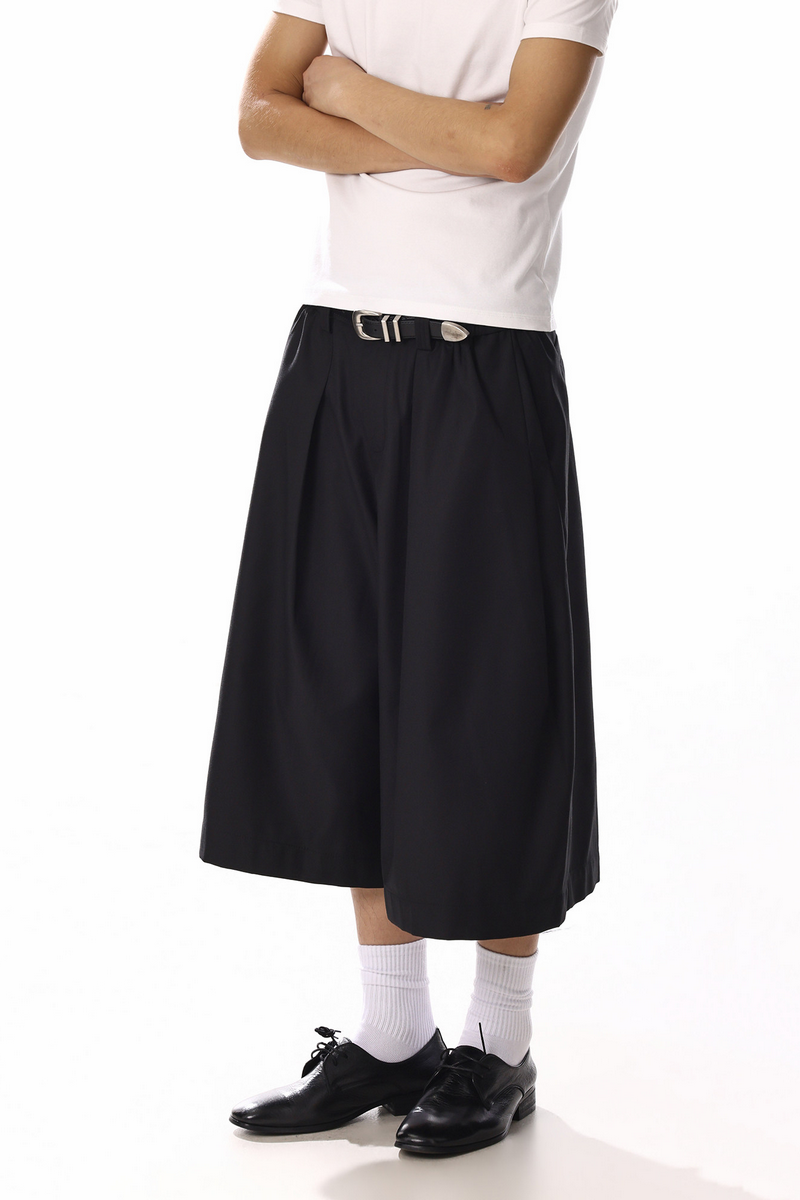 Pleated Wide Leg Culottes