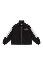 Retro Colorblock Fleece Padded Jacket