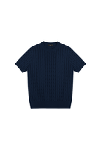 Cable Knit Crewneck T-Shirt