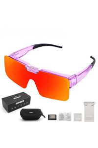 Pink And Purple Frame - Red Film (Polarized Type)