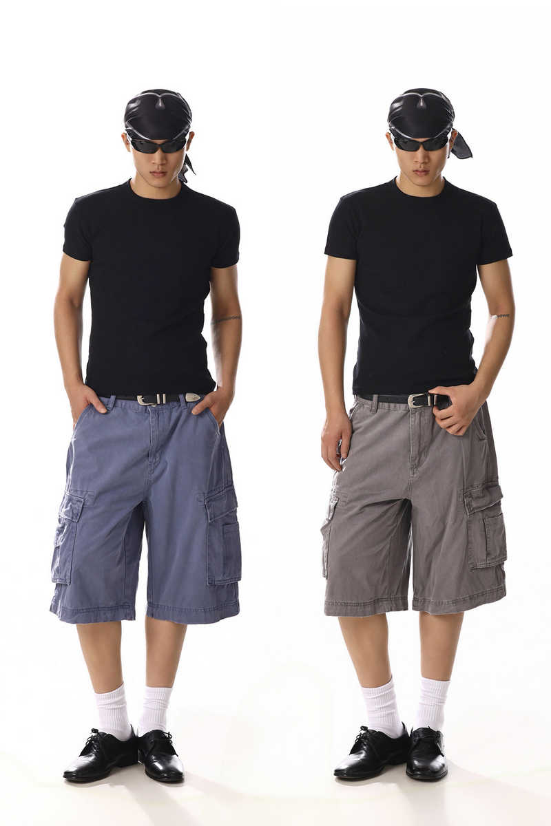 Multi Pocket Cargo Shorts