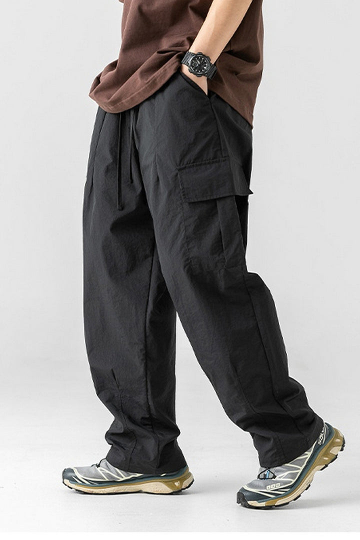 Pleated Cargo Trousers