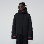 Embroidered Logo Loose Sleeves Down Jacket - EU Only