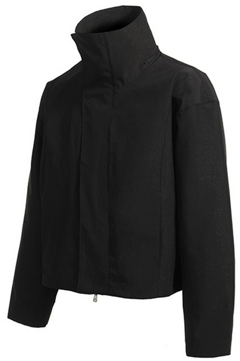 Short Zip Collar Track Jacket